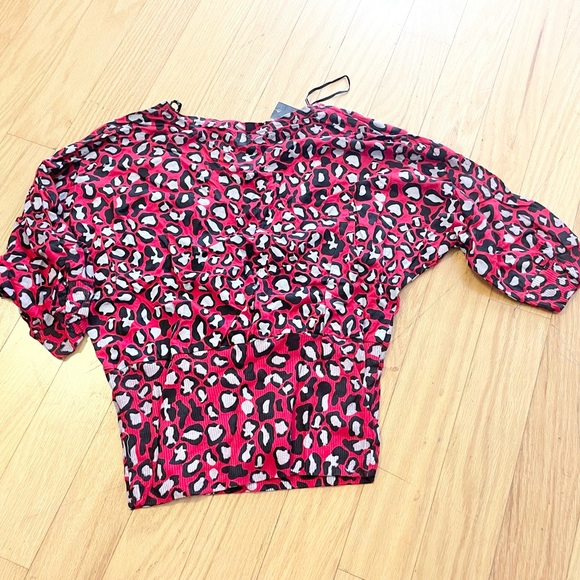 Red by Marc Ecko Red Cheetah Blouse - Picture 4 of 15